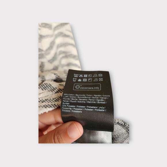 NEW Gestuz Womens Iria Tiger Stripe Long Sleeve Textured Blouse L Bold Print - Picture 8 of 8